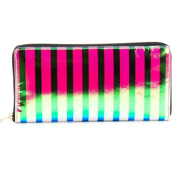 comme des garcons iridescent wallet